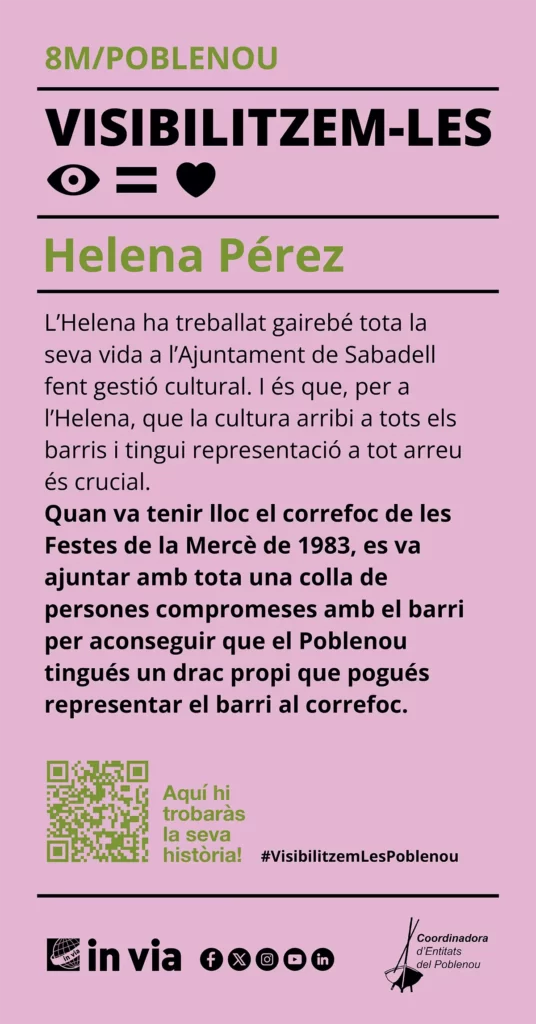 8M/Poblenou: Helena Pérez
