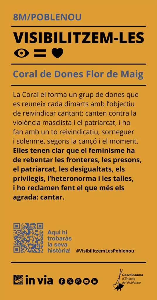 8M/Poblenou: Coral de Dones Flor de Maig